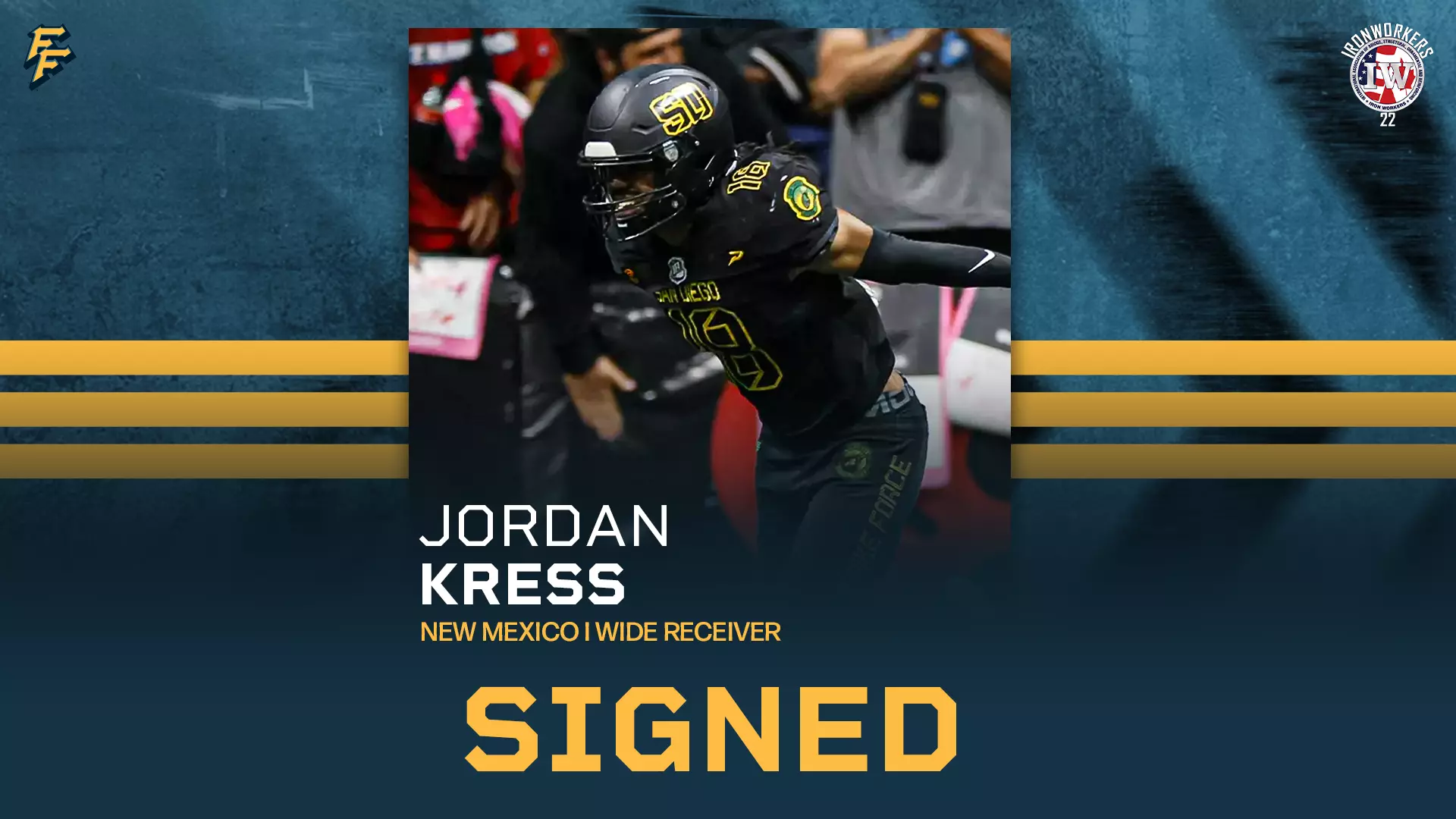 Fishers Freight Sign Wide Receiver Jordan Kress for 2025 Season