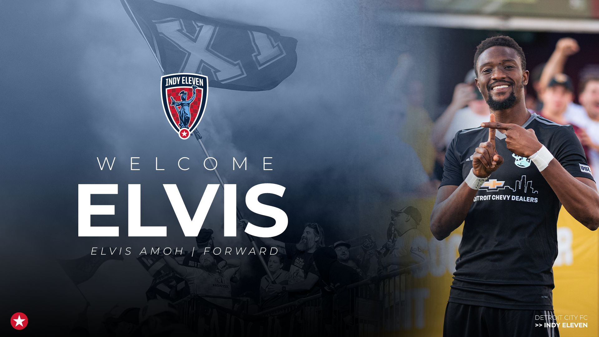 Indy Eleven Sign Forward Elvis Amoh for 2025 Season