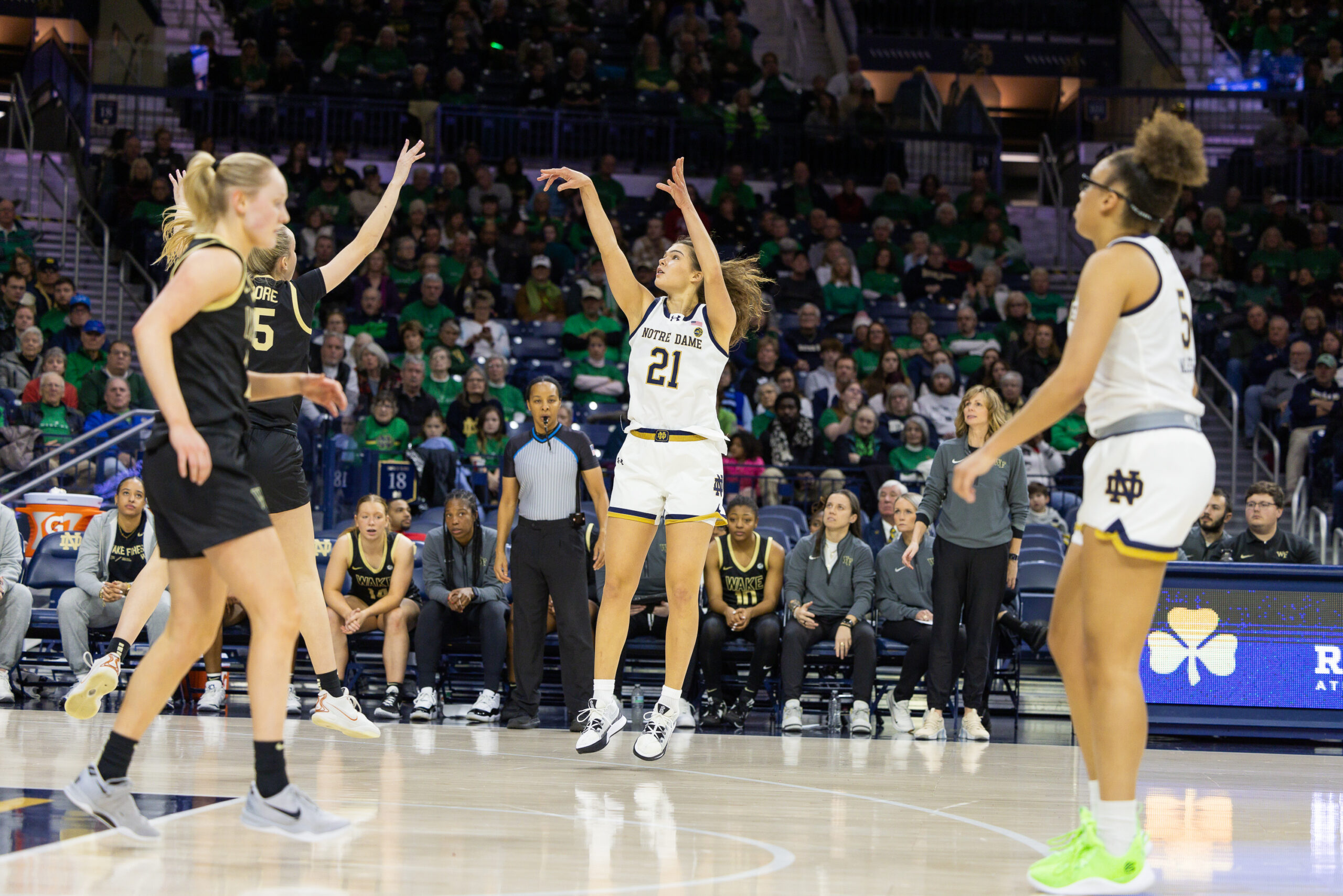 Six Score in Double-Figures as Irish Topple Deacs, 100-64