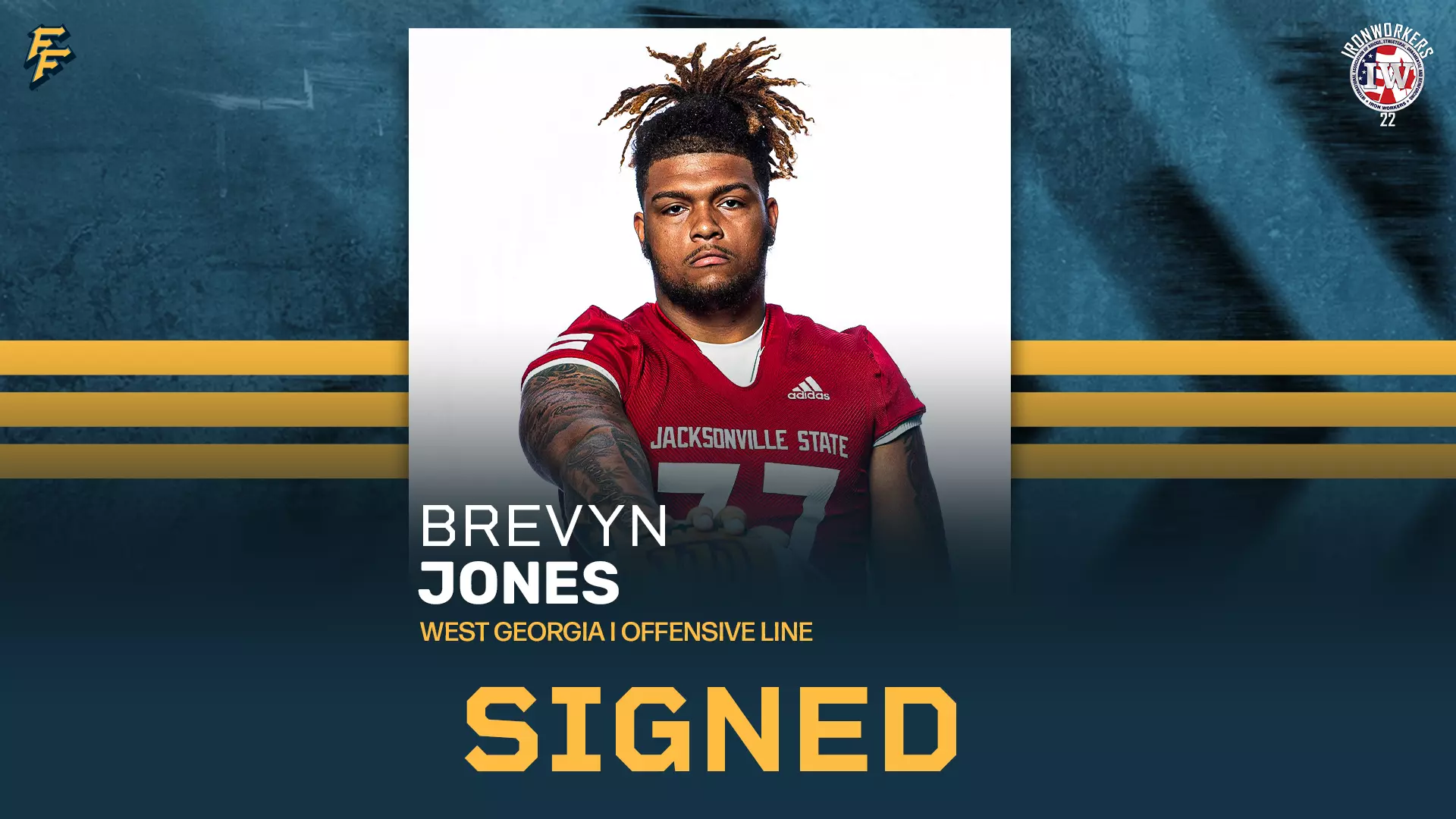 Freight Sign Offensive Lineman Brevyn Jones